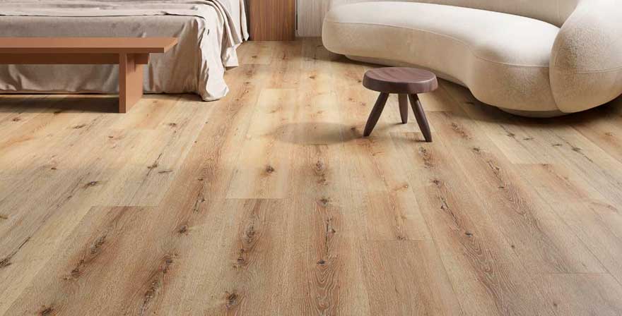 Tarima flotante de madera natural